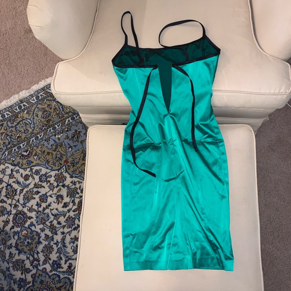 Silky Green Dress